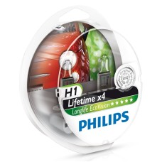 Avtomobil üçün lampa Philips Longlife Eco Vision P-12258LLECOS2 H1 (55) P14.5s 12V, 2 əd
