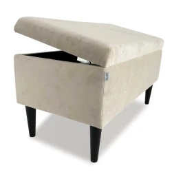 Пуфик 87, ткань, бежевый, 40x35x80 см