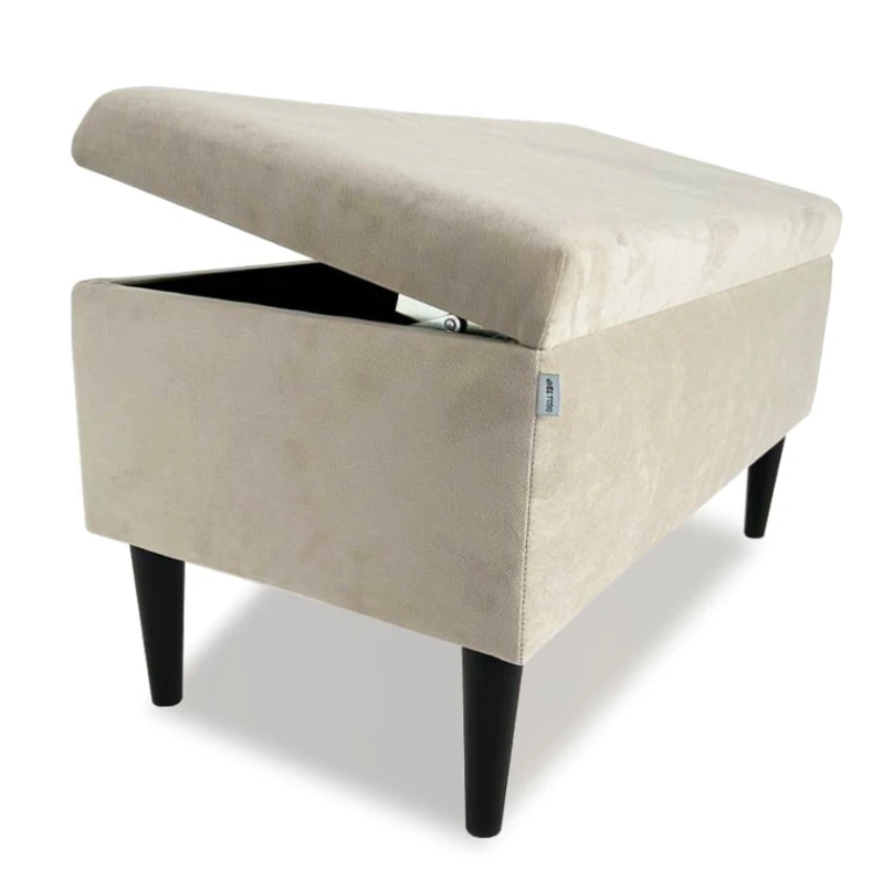 Пуфик 87, ткань, бежевый, 40x35x80 см Пуфик 87, ткань, бежевый, 40x35x80 см