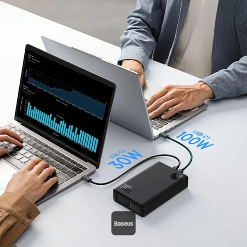 Внешний аккумулятор Baseus Adaman 24000 mAh 140W Black