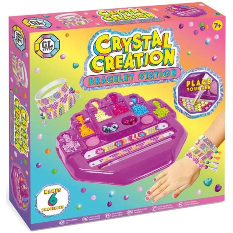 Qolbaqların hazırlanması üçün dəst GL Style Crystal Creation, 7+ yaş Qolbaqların hazırlanması üçün dəst GL Style Crystal Creation, 7+ yaş