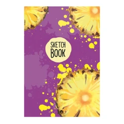 Скетчбук Проф-Пресс Ананас A5, 320 листов, 6+ лет