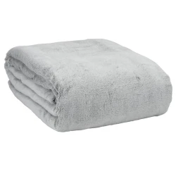 Плед JYSK Krattfiol, 200x220 см, полиэстер, серый Плед JYSK Krattfiol, 200x220 см, полиэстер, серый