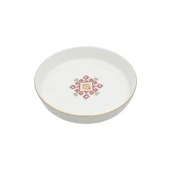 Тарелка Porland Arabesque, 19 см, фарфор, белая