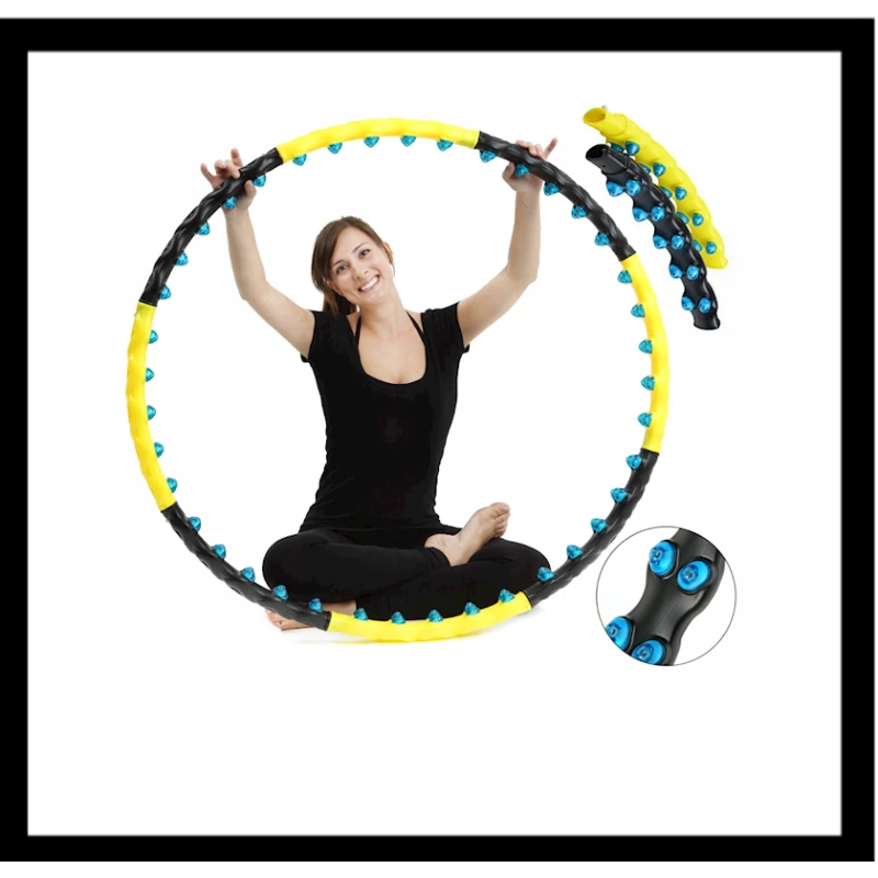 Массажный обруч Perpetual fitnes Черный/Желтый Массажный обруч Perpetual fitnes Черный/Желтый