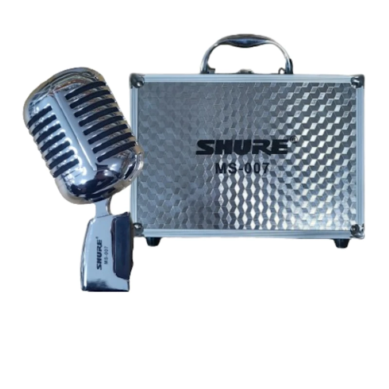 Микрофон Shure MS-007 Retro, 17.4x5.5 см, серебристый