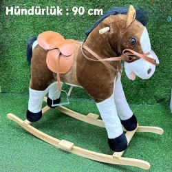 Игрушка-качалка лошадь 1102, коричневый, 90 см Игрушка-качалка лошадь 1102, коричневый, 90 см