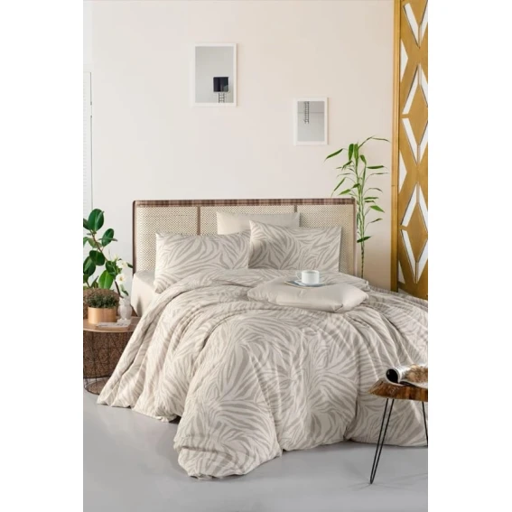 Комплект постельного белья Hanzade SHA-00006244, пододеяльник 200х220 см, простыня 220х240 см, 2 шт наволочки 50х70 см, двуспальный, хлопок, разноцветный Комплект постельного белья Hanzade SHA-00006244, пододеяльник 200х220 см, простыня 220х240 см, 2 шт наволочки 50х70 см, двуспальный, хлопок, разноцветный