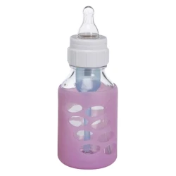 Силиконовый защитный чехол Dr. Brown's Natural Flow 125мл, для стеклянных бутылок, розовый