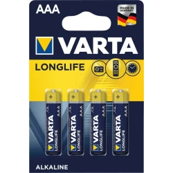 Батарейка Varta Longlife Extra LR03 AAA, 4 шт