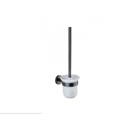 Ершик для унитаза Teka Alaior 17068020N2, настенный, со стеклянным контейнером, черный Ершик для унитаза Teka Alaior 17068020N2, настенный, со стеклянным контейнером, черный