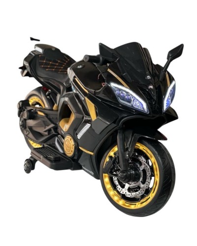 Uşaq elektrik motosikli SMR659, 2 motor, qara - smr659