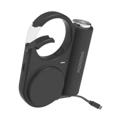 Внешний аккумулятор Porodo Outdoor Power Bank 5000 мАч Retractable Type-C Черный Внешний аккумулятор Porodo Outdoor Power Bank 5000 мАч Retractable Type-C Черный