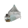 Навес для детской кроватки Funna baby Paris Party, 5 м, тюль, белый/зеленый Навес для детской кроватки Funna baby Paris Party, 5 м, тюль, белый/зеленый