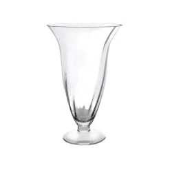 Ваза Hom-me 104889, 45x30 см, стекло, прозрачный