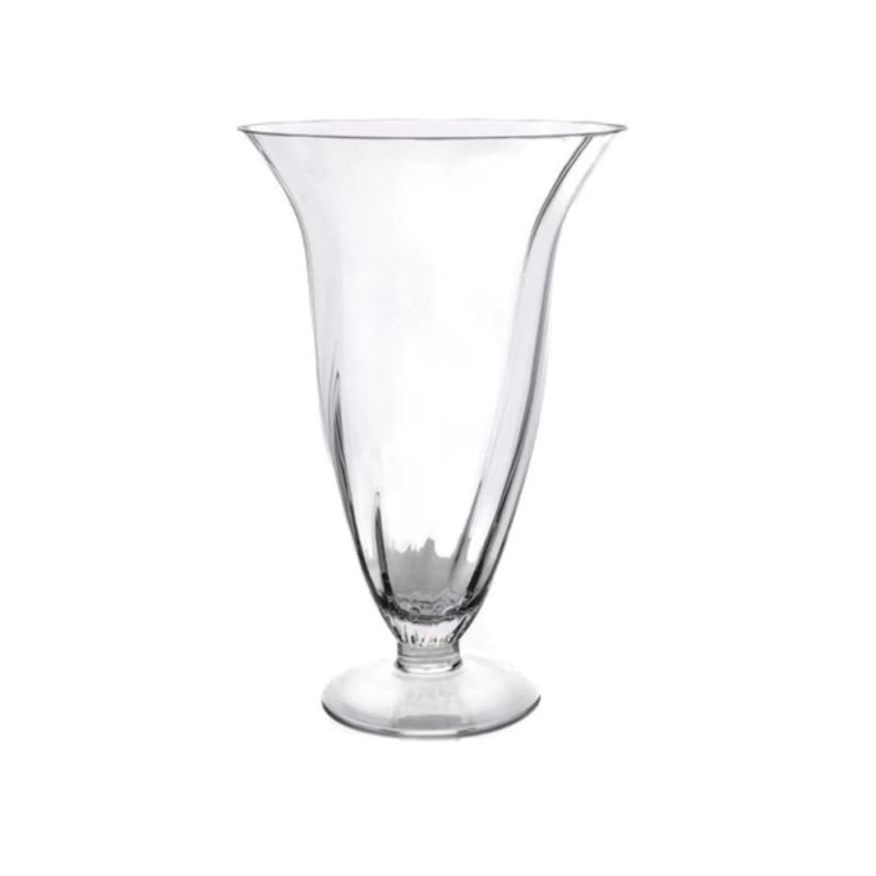 Ваза Hom-me 104889, 45x30 см, стекло, прозрачный