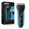 Электробритва Braun 3040 Series 3 Black/Blue Электробритва Braun 3040 Series 3 Black/Blue