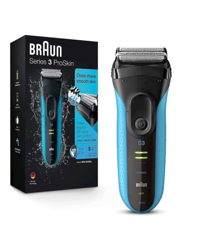 Elektrik ülgüc Braun 3040 Series 3 Black/Blue
