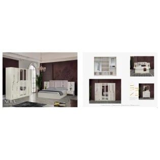 Спальный гарнитур Stil Mebel Nova AL-05, бежевый Спальный гарнитур Stil Mebel Nova AL-05, бежевый