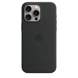 Чехол Apple Silicone Case with MagSafe A3126 для iPhone 15 Pro Max Black (MT1M3ZM/A)