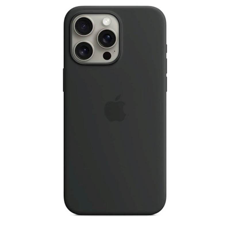 Чехол Apple Silicone Case with MagSafe A3126 для iPhone 15 Pro Max Black (MT1M3ZM/A)