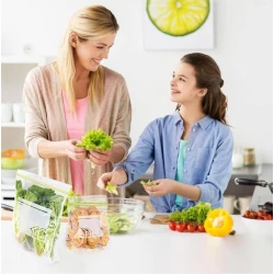 Зип пакет для продуктов, прозрачный, 32х27 см, 15 шт Зип пакет для продуктов, прозрачный, 32х27 см, 15 шт