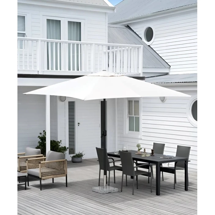 Садовый зонт JYSK Namdal, 280x280x256 см, сталь/полиэстер, бежевый Садовый зонт JYSK Namdal, 280x280x256 см, сталь/полиэстер, бежевый