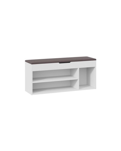 Ayaqqabı üçün tumba Art Mebel 10, laminat, ağ, 60x110x35 sm