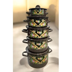 Qazan dəsti Tez-bazar-322, mina, rəngbərəng