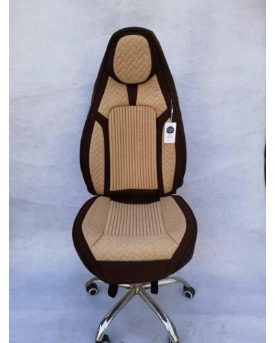 Oturacaq üçün çexol komurlu, bej/coffe - avto826