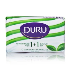 Туалетное крем-мыло Duru Soft Sensations 1+1 Зеленый чай, 80 г