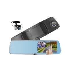 Видеорегистратор зеркало с 3 камерами