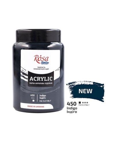 Akril boya Rosa Studio 450 Indigo, 400 ml