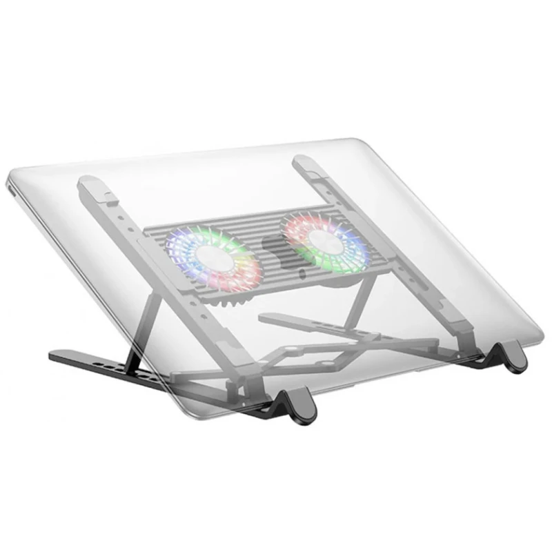 Подставка для ноутбука с охлаждением Hoco DH17 2 RGB Подставка для ноутбука с охлаждением Hoco DH17 2 RGB