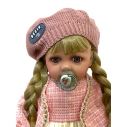 Kukla Reborn M4924 pencəkli, çəhrayı, 55 sm