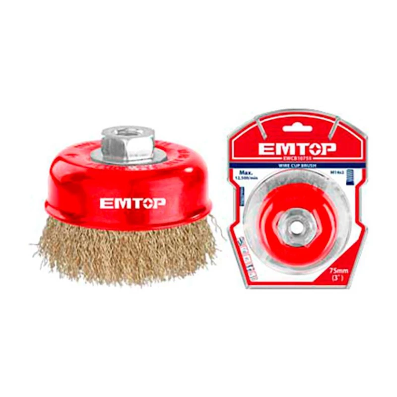 Проволочная щетка Emtop EWCB10755, 75 мм Проволочная щетка Emtop EWCB10755, 75 мм