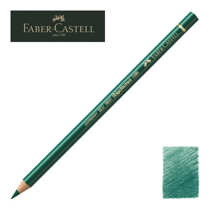 Цветной карандаш Faber-Castell Polychromos, цвет 159, Hooker`s Green Цветной карандаш Faber-Castell Polychromos, цвет 159, Hooker`s Green