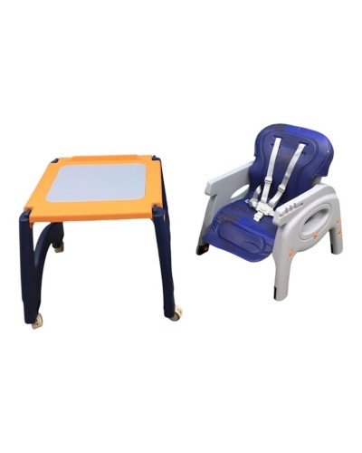 Uşaqlar üçün yedizdirmə oturacağı TB-82125OB, narıncı/göy, 60x40x20 sm, 4 ay+