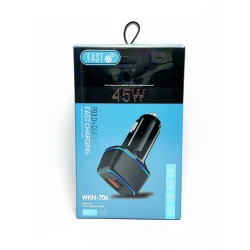 Автомобильное зарядное устройство WKN-706 Black Автомобильное зарядное устройство WKN-706 Black