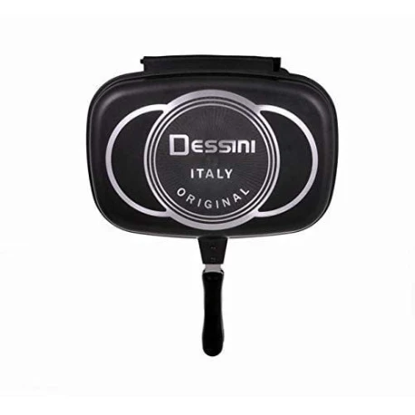 İkitərəfli tava Dessini Dp-32001RAX, alüminium, qara, 32 sm