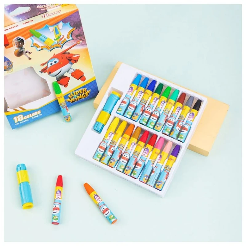 Набор пастели Deli Super Wings C009-18, 18 цветов Набор пастели Deli Super Wings C009-18, 18 цветов