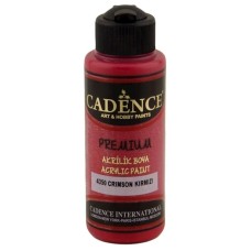 Akril boya Cadence Premium Acrylic Paint 4350 Crimson Red, 120 ml