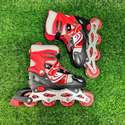 Роликовые коньки ST00213, M, размер 35-38, красные