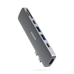 USB хаб Anker 7 in 2 for MacBook (A8371HA1) Gray
