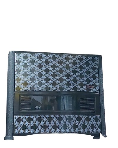 Soba-kamin Media Ks0173, metal, qara/mavi, 86x74x32 sm