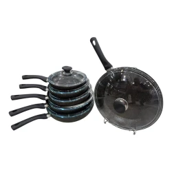 Набор сковородок Öncü Savelon, черный, 12 предметов