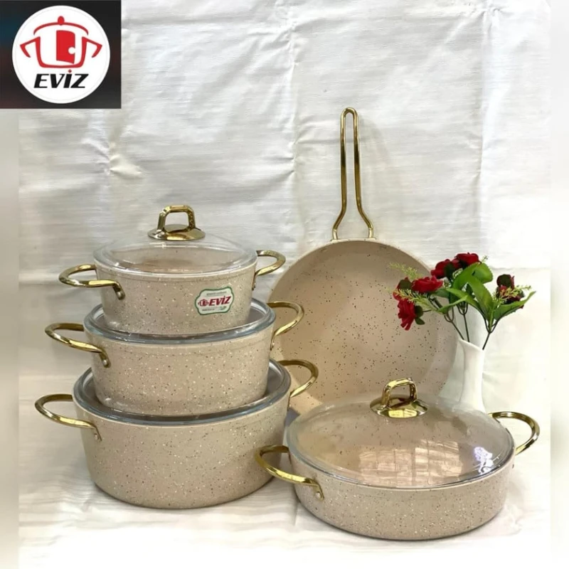 Гранитный набор Eviz с антипригарным и огнеупорным покрытием Plateon057