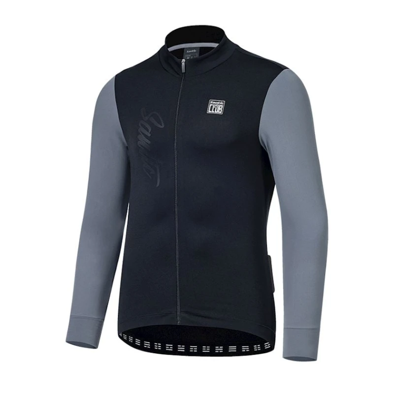 Велоджерси мужская Santic WM3C01157H, черная/серая, полиэстер/спандекс, размер XXL