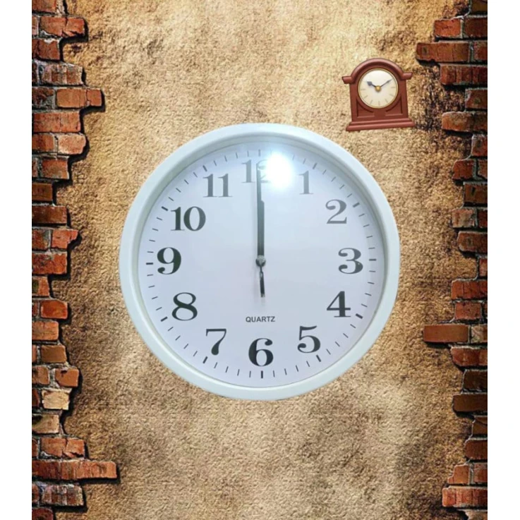 Настенные часы 6240_clock1, белые, 25 см Настенные часы 6240_clock1, белые, 25 см