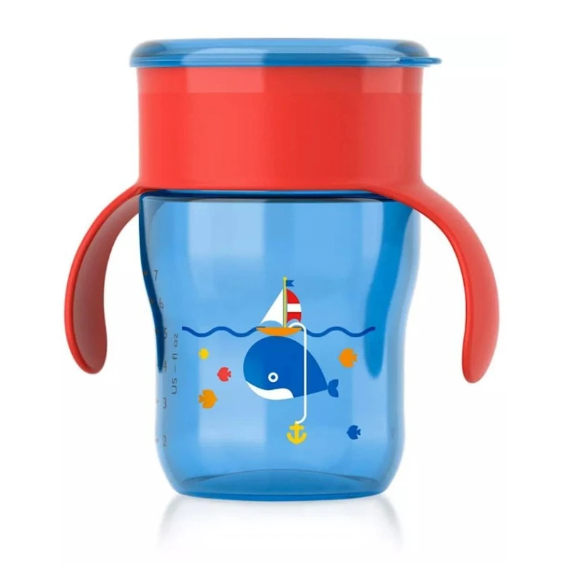 Чашка Philips AVENT SCF782/15, синий/красный, 260 мл, 9+ месяцев Чашка Philips AVENT SCF782/15, синий/красный, 260 мл, 9+ месяцев